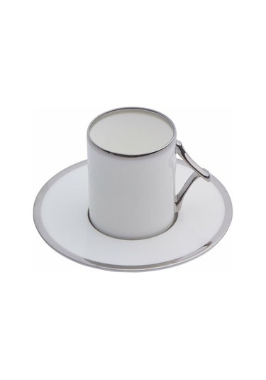 Porland Limoges Platin Kahve Takımı 4 Parça