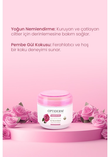 Optiderm Vazelin Gül 100 Ml