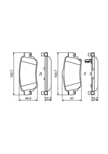Renault Koleos 2.0dci 2017-2022 Bosch Arka Balata Wva25965