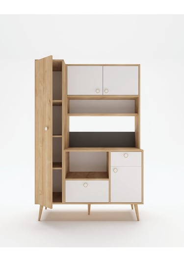 Floradesign Colombia Kahve Köşesi / Çok Amaçlı Dolap / Airfryer Dolabı / Mutfak Organizeri