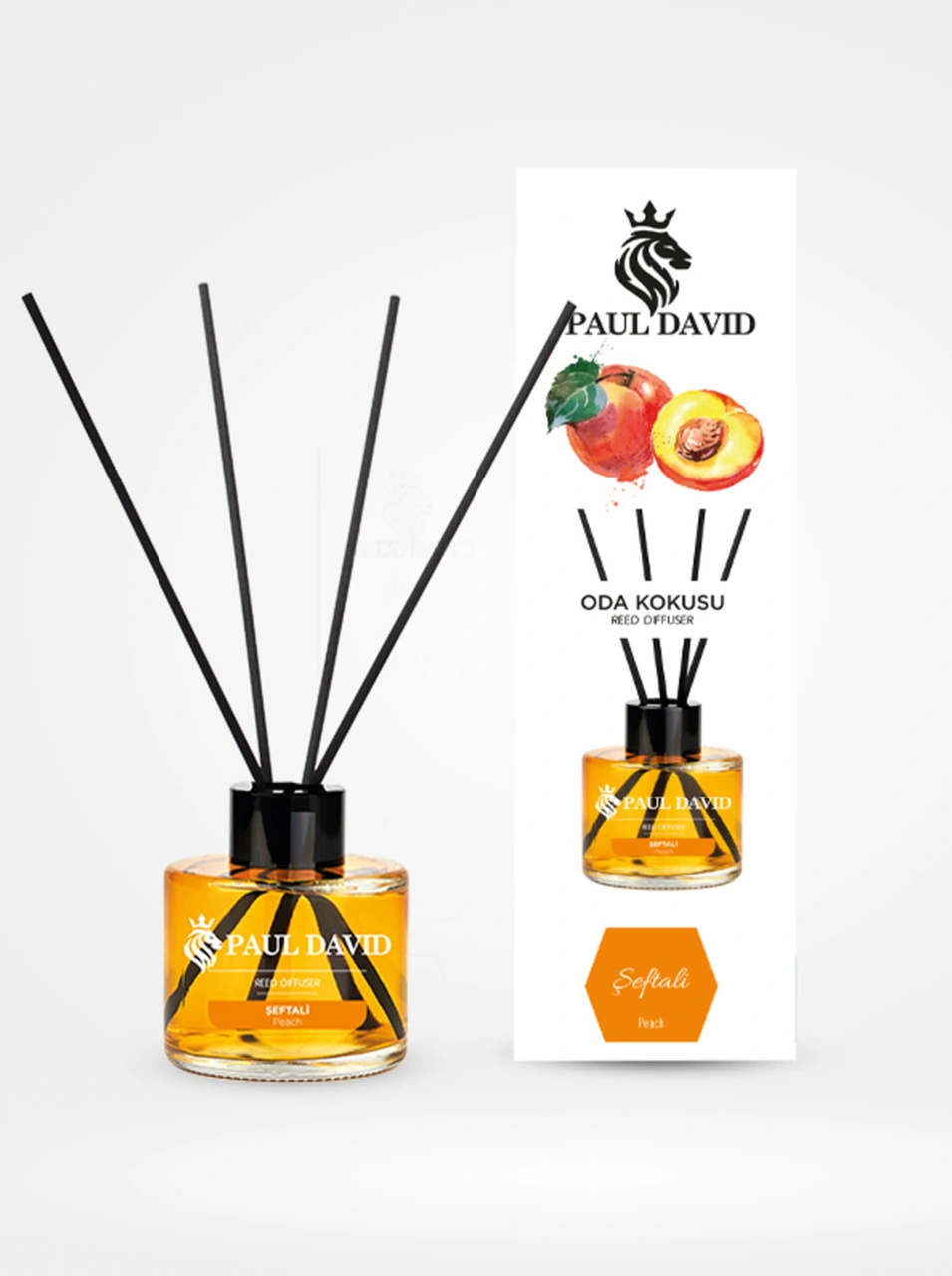 Şeftali Yüksek Koku Yayılımlı Dekoratif Bambu Çubuklu Oda Kokusu 145 Ml Amber