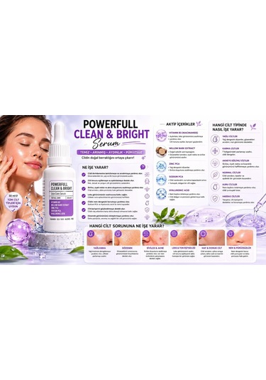 Powerfull Akne,siyah Nokta Karşıtı Serum