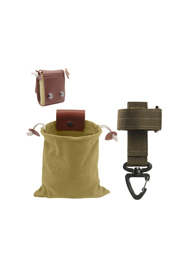 Geeksen Kancalı Kayışlı Katlanabilir Kemer Çantası, Yürüyüş Kamp Sırt Çantası, Yiyecek Toplama Çantası, Ayarlanabilir Toplama Kesesi