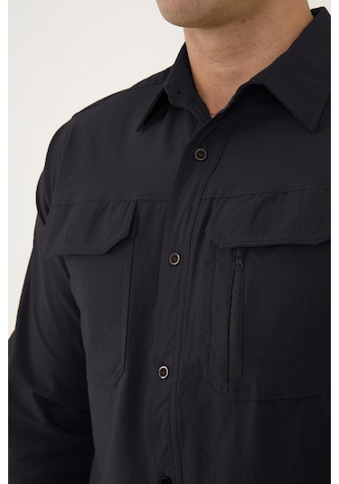 Camp Scoutland Camp376 Outdoor Tactical Rahat Ve Kullanışlı Su İticili Erkek Taktik Gömlek Antrasit Antrasit