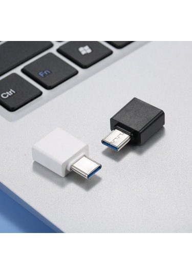 Wezone Type-c'den Usb 2.0'a Çevirici, 480mb/s Hızlı Aktarım, Mini Taşınabilir, Tüm Cihazlarla Uyumlu Beyaz Adaptör