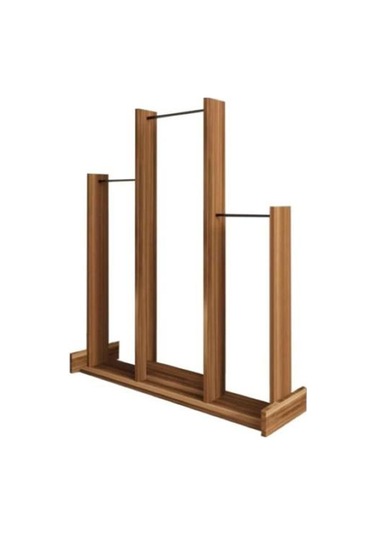 Decormet Salvitor 3lü Elbise Askısı Ceviz Çok Renkli