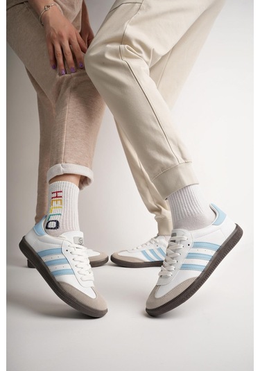 Muggo Jabbar Unisex Ortopedik Günlük Garantili Bağcıklı Yürüyüş Koşu Sneaker Spor Ayakkabı Mavi