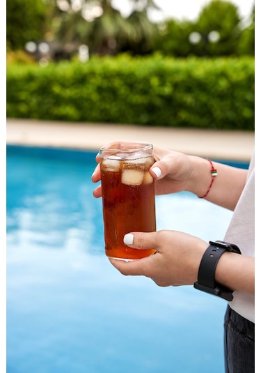 Finehome Trend Kare Borasilikat Meşrubat Bardağı 4 Adet