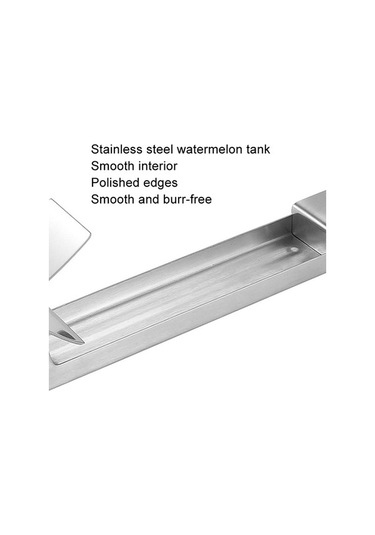 Pazly Cbtx Ev Yel Değirmeni Karpuz Kesici 304 Paslanmaz Çelik Bölücü Meyve Dicer 2 Nesil, Küçük Tasarım Gri