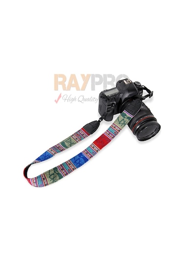Raypro Hitit Desenli Askı Omuz Boyun Askısı Canon Nikon Sony Fuji