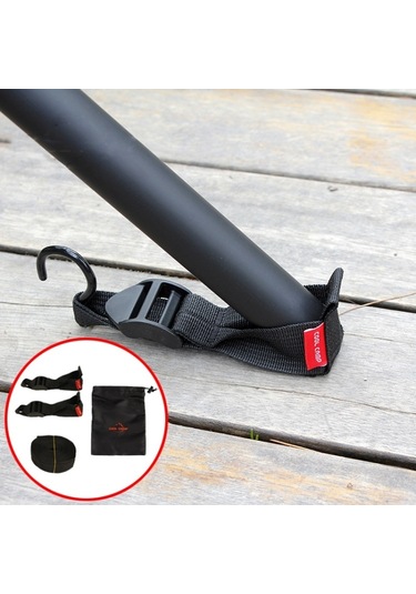 Cool Camp Cf-711 Piramit Çadır Direği Tutucu Çadır Aksesuarları Kanopi Direği Sabit Ayar Tokası Siyah