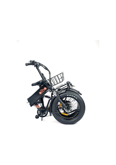 Alba Fold 3 Elektrikli Bisiklet 48w 15 Ah 480wh Büyük Batarya Kalın Lastik Gaz Kollu, 500watt Siyah