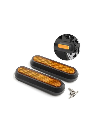 1 Çift Xiaomi M365/pro/1s/pro2 Elektrikli Scooter Arka Tekerlek Yansıtıcı Koruyucu Kapak Sol + Sağ Yan Dekoratif Kabuk