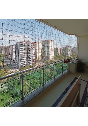 Morilu Güvenlik Filesi – 10 cm gözenek – 6 mm ip – Balkon Filesi – İnşaat Filesi