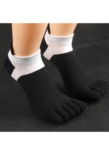 Homyl Erkekler Ve Kadınlar Için Ayak Bileği Çorap Pamuklu Siyah