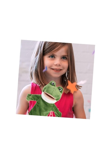 Kurbağa El Kuklası Yeşil