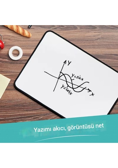 Snapbuy Çift Taraflı Mıknatıslı A4 Yazı Tahtası - Masaüstü Mesaj Panosu, Çocuklar İçin Eğitim Ve Çizim Tahtası Pembe