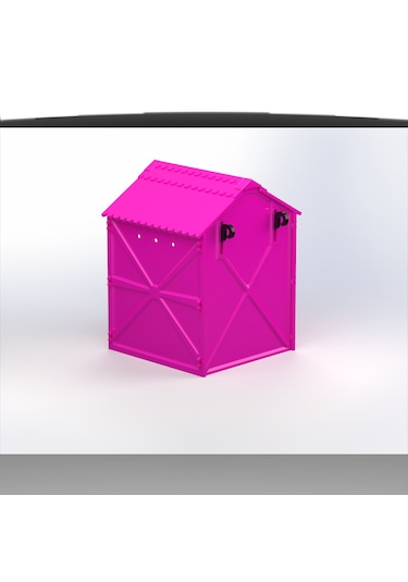Plastik Kuş Yuvalığı Demonte 15x15x20 Pembe