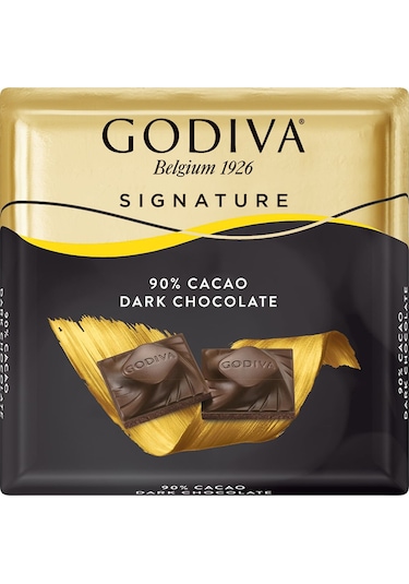 %90 Bitter Kare Çikolata - 52 Gram - 6 Adet