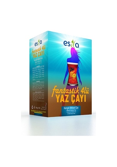 Esila Fantastik Dörtlü Yaz Karışık Bitkisel Süzen Poşet Çay 20 x 2 G