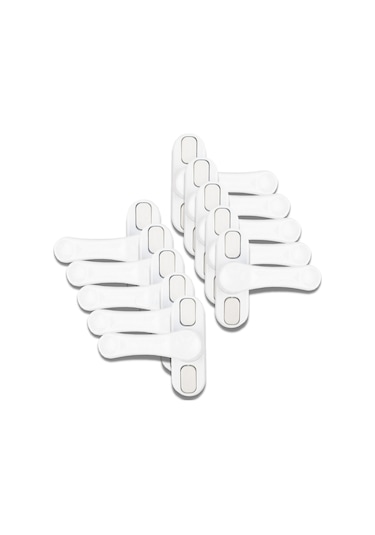 10 Adet Metal Beyaz Pencere Emniyet Kilidi Çocuk Hırssız Kilidi