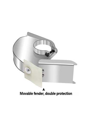 Aubyhe Açıcı Taşlama Koruması: İki Yönlü Buharlandıran, Su Ve Toz Engelleyici, Kolay Kurulumlu Açıcı Korumalı Kapak Siyah Standart