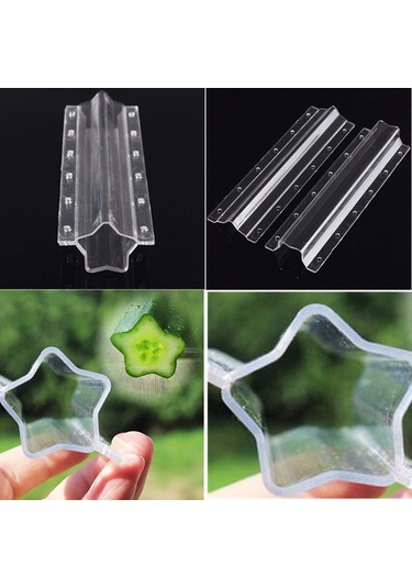 Lebihmurah 3464 Plastik Salatalık Büyüme Şekillendirme Kalıp Kalp/yıldız Meyve Şekillendirme Büyüyen Kalıp Güneş Işığı Süper Mağaza