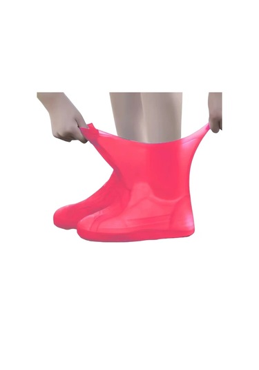 Willowhaven 8 Çift Su Geçirmez Lateks Ayakkabı Kılıfı - Yeniden Kullanılabilir, Dayanıklı, Kaymaz, Pembe Renk, Unisex Tek Beden Altın