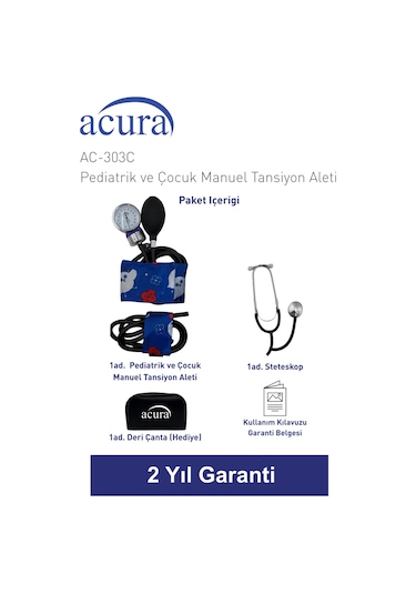 Acura Ac-303c Pediatrik Ve Çocuk Tansiyon Aleti