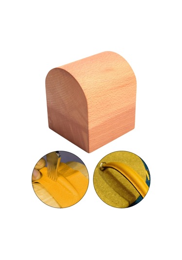 Suntek Deri Bant Bükme Aleti Ahşap Blok Kalıplama Çanta Ahşap Rengi