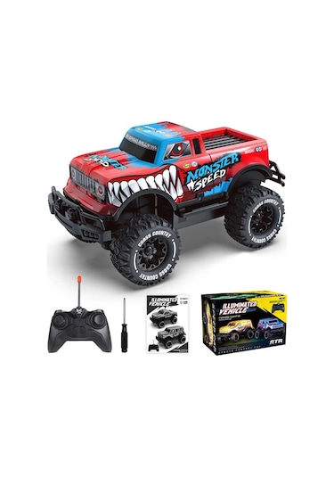 1:20 Speed Monster Uzaktan Kumandalı Full Fonksiyon Işıklı Kamyo Çok Renkli