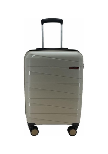 Las Vegas Polo Polipropilen Kabin Boy Valiz Bej