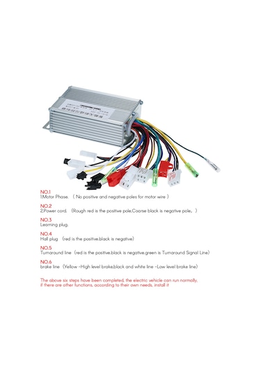 36v-48v 350w Elektrikli Bisiklet E-bisiklet Scooter Dc Fırçasız Motor Regülatörü Hız Kontrol Cihazı