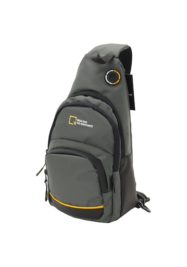 M 1006 Mega Bag Unisex Göğüs Çapraz Çanta, Body Bag Gri