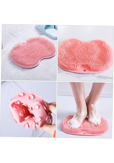 Qingmipy Tpe Kaymazsız Banyo Matı - Ayak Ve Sırt Temizleyici, Aşınma Ve Kuru Cilt Kaldıran, Emici Tabanlı 3'lü Paket Diğer
