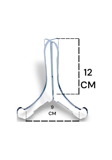 Teşhir Ayakları Geçmeli 12 X 9 Ayak No:2 Çerçeve Tabak Teşhir Ayağı Stand Pleksi Şövalye