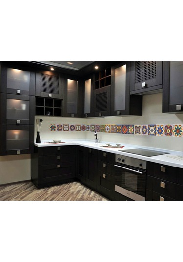 Tink Kendinden Yapışkanlı Karnaval Desenli Pvc Karo Kaplama 15x15 Cm 10'lu Paket