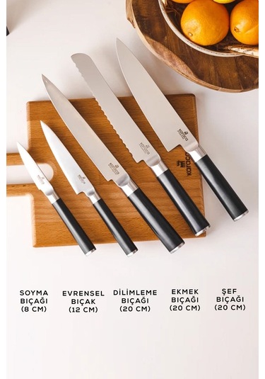 Karaca  Samuray Hercules Japon Çeliği 6 Parça Bıçak Seti
