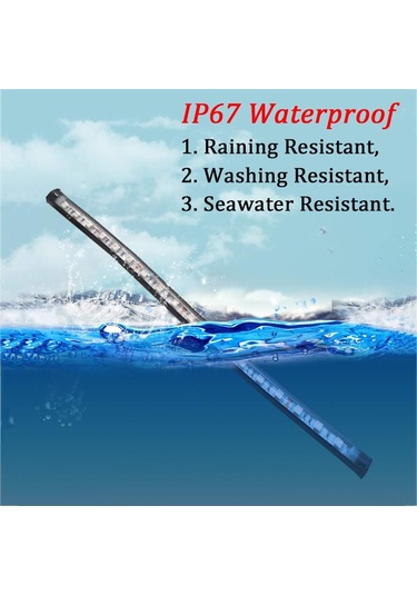 Konesam Deniz Tahtası Su Geçirmez Led Navigasyon Işık Şeridi - Gece Balıkçılık Ve Gemi Sinyali Işığı, Yat Aksesuarı, 18 Işık Damlacıklı Kırmızı Ve Yeşil 2 Adet