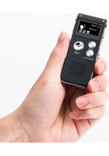 Willowhaven Siyah 8gb 650hr Dijital Ses Kaydedici Mp3 Çalar 4gb Sd Yuvalı Kulaklık Usb Şarj