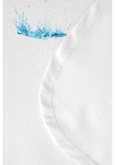 Altın Karma Sıvı Geçirmez Bebek Yatağı Alezi 70x110 Cm Yatak Koruyucu Pamuklu Köşe Lastikli Beyaz