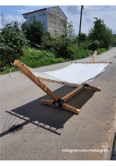 Ahşap Hamak Standı Hamak Ayağı Ahşap