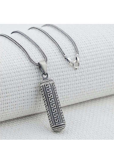 Himarry Gümüş İçi Açılabilen Muska Kabı Cevşen Kolye Beyaz