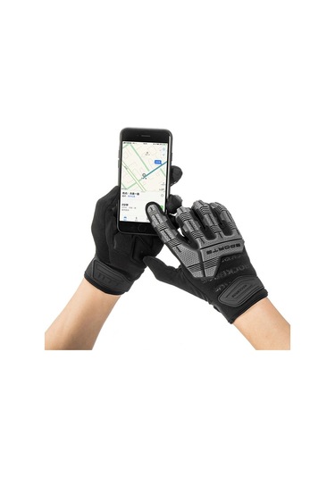 Rockbros S210bk Bir Çift Tam Parmak Sbr 6mm Kalınlaşmış Ped Darbeye Dayanıklı Açık Bisiklet Eldivenleri