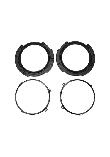 Reedark Jeep Wrangler Jk 2007-2018 İçin 7 İnç Dairesel Far Montaj Braketi Çift , Dayanıklı Çelik Malzeme, Koruyucu Ve Dekoratif Fonksiyon El-1018-bk