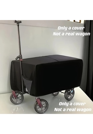 Gateesat Siyah Kamp Römorku Kılıfı - Dayanıklı Polyester Su Geçirmez Toz Geçirmez Seyahat Koruma