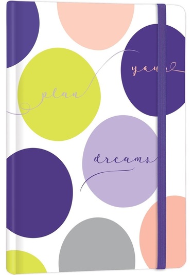 Venzi Art Sert Kapak Vegan Deri 192 Sayfa A5 80gr. Noktalı Defter Mor