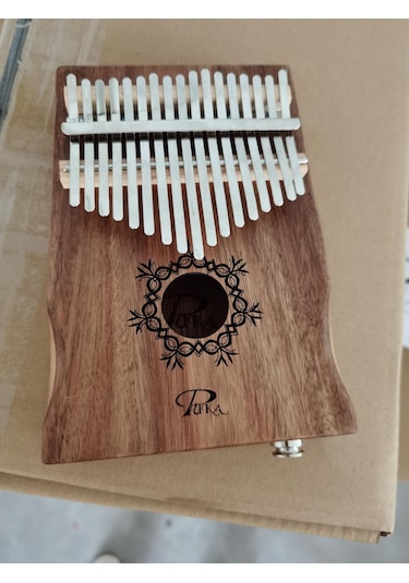 Puka Pk-2eq Koa Ağacı Profesyonel Jak Girişli Kalimba Seti
