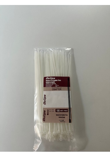 250 X 3,6 Kablo Bağı 100 Adet Beyaz