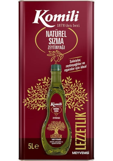 Komili Lezzetlik Meyvemsi Natürel Sızma Zeytinyağı 5 L